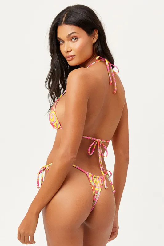 Tia String Bikini Bottom - Far Out sold by Frankie's Bikinis