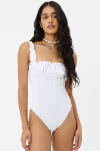 x GIGI HADID Fawn Eyelet One Piece Swimsuit - Cherry Pie sold by Frankie's Bikinis