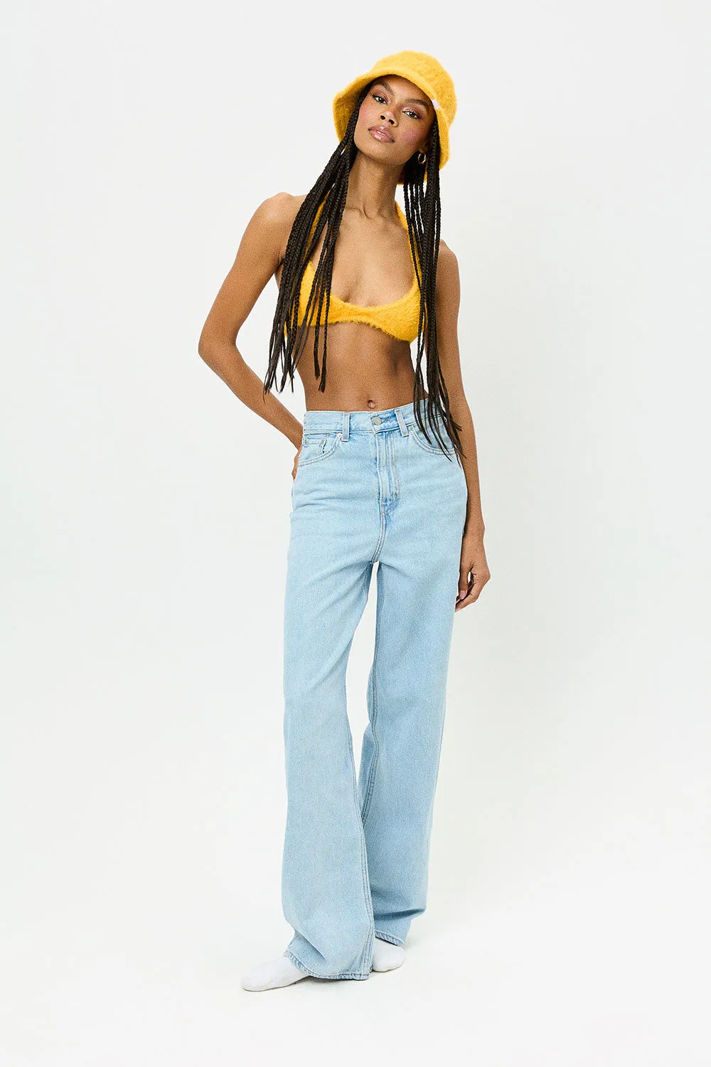 Jax Fuzzy Bucket Hat - Sunshine sold by Frankie's Bikinis product image thumbnail 3