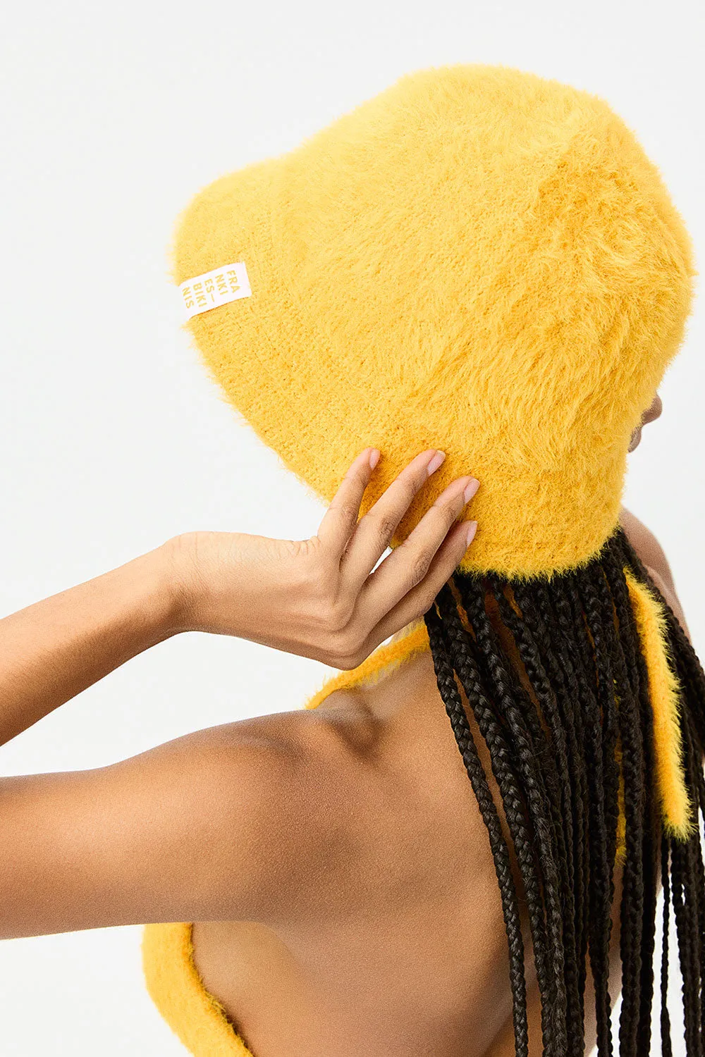 Jax Fuzzy Bucket Hat - Sunshine sold by Frankie's Bikinis product image thumbnail 4