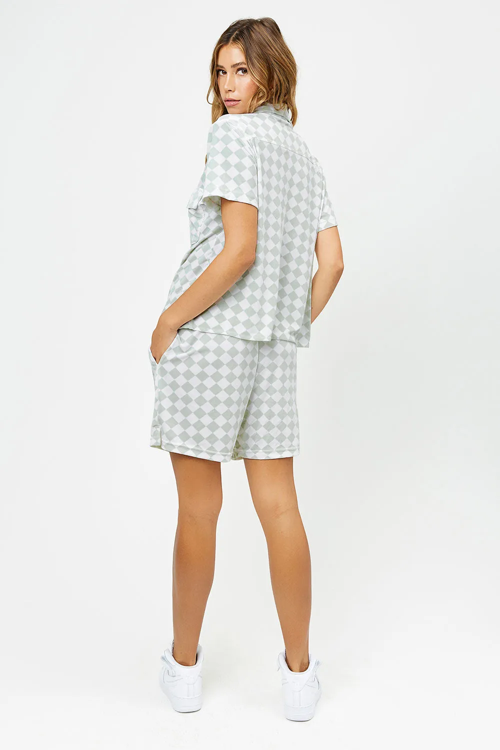 Coco Velvet Button Up Shirt - HB Diamond sold by Frankie's Bikinis product image thumbnail 4