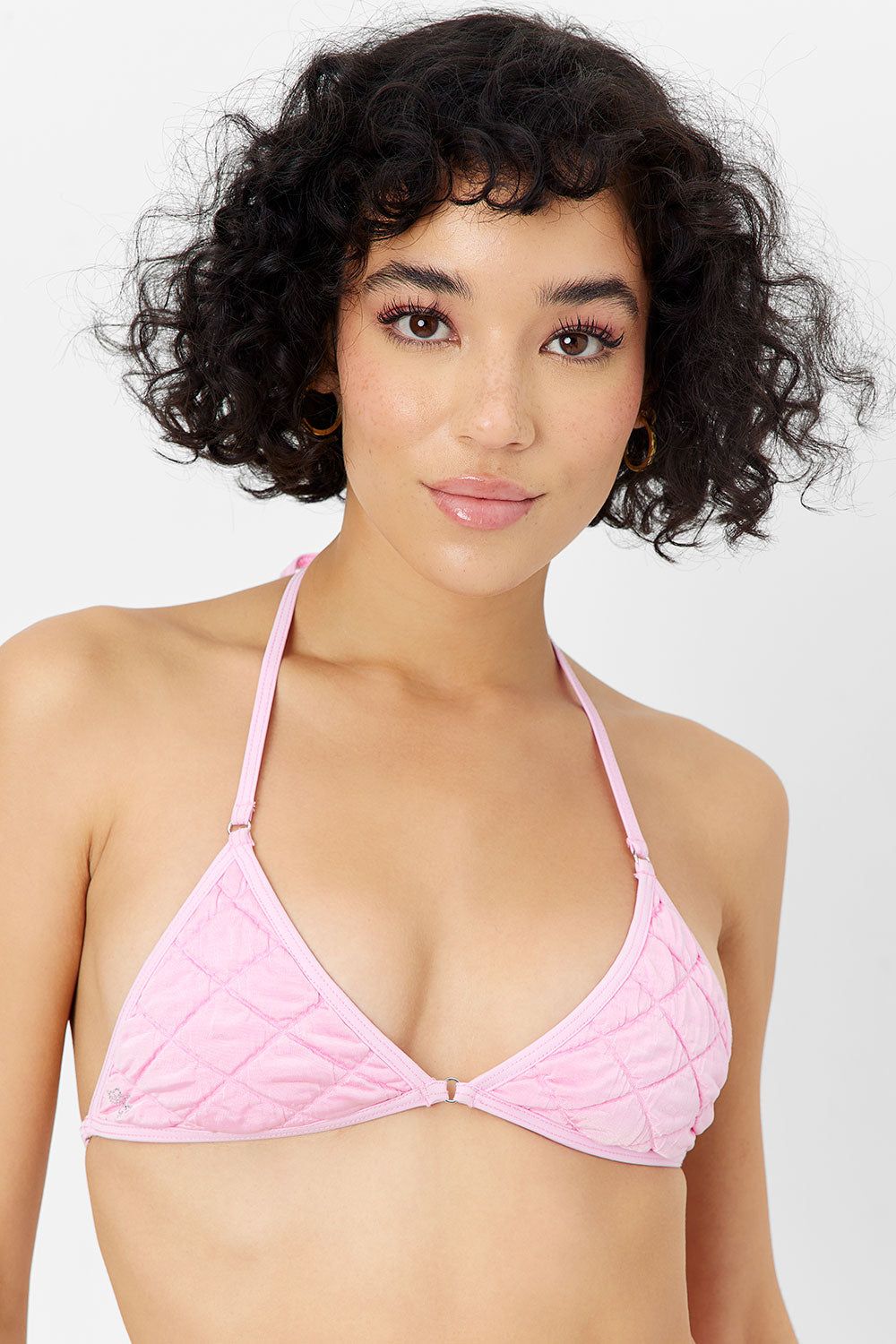 Ivy String Triangle Bikini Top - Baby Pink sold by Frankie's Bikinis product image thumbnail 5