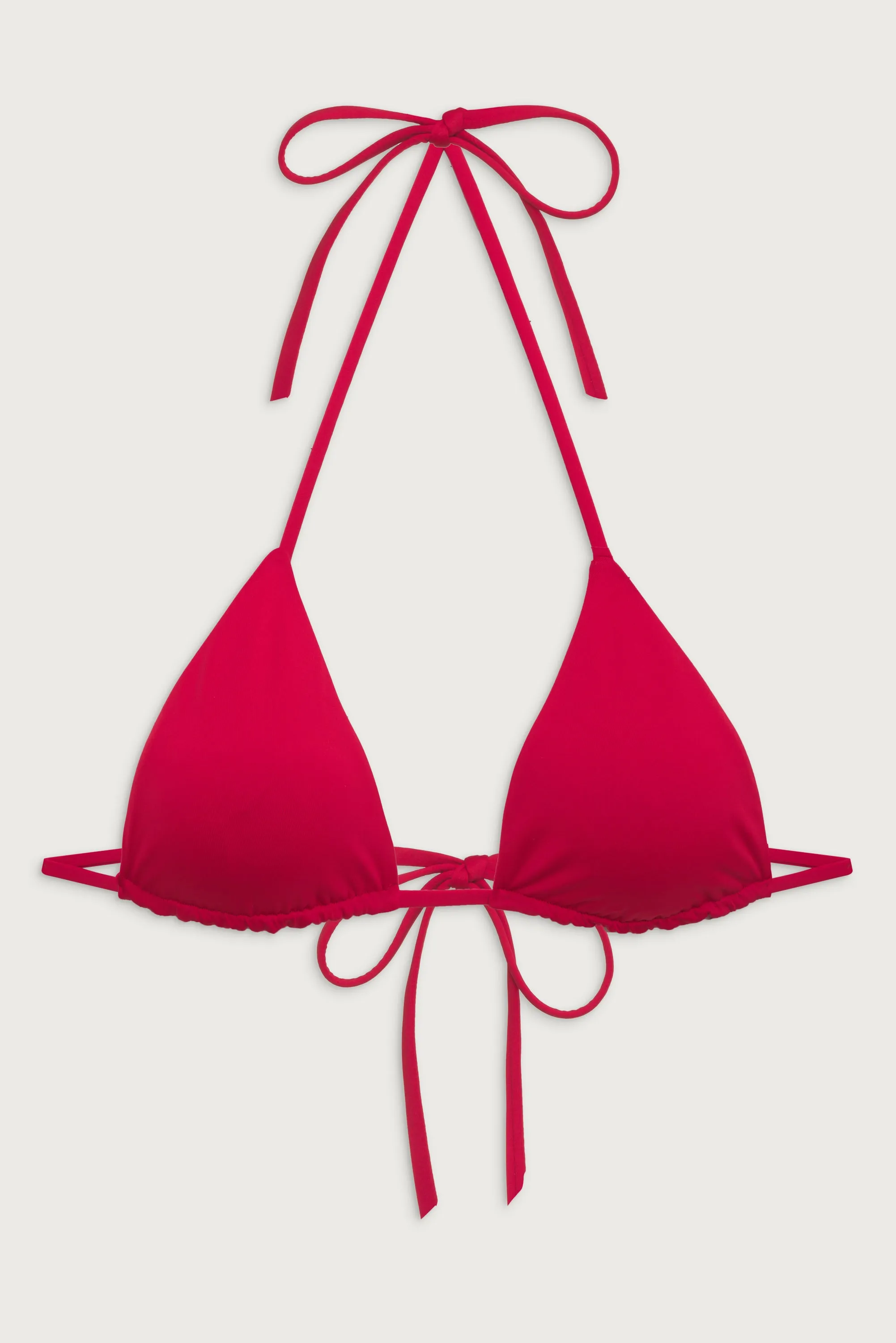 Nick String Triangle Bikini Top - True Red sold by Frankie's Bikinis product image thumbnail 2
