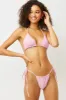 Tia Ribbed String Bikini Bottom - Love Pink sold by Frankie's Bikinis
