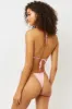 Tia Ribbed String Bikini Bottom - Love Pink sold by Frankie's Bikinis