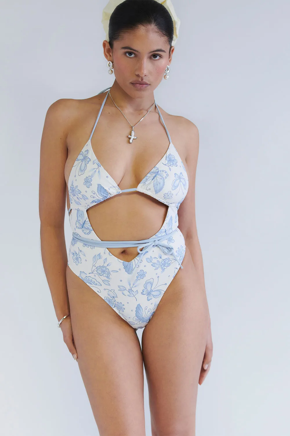 x SYDNEY SWEENEY Gemma Wrap One Piece Swimsuit - Farfalle sold by Frankie's Bikinis product image thumbnail 4