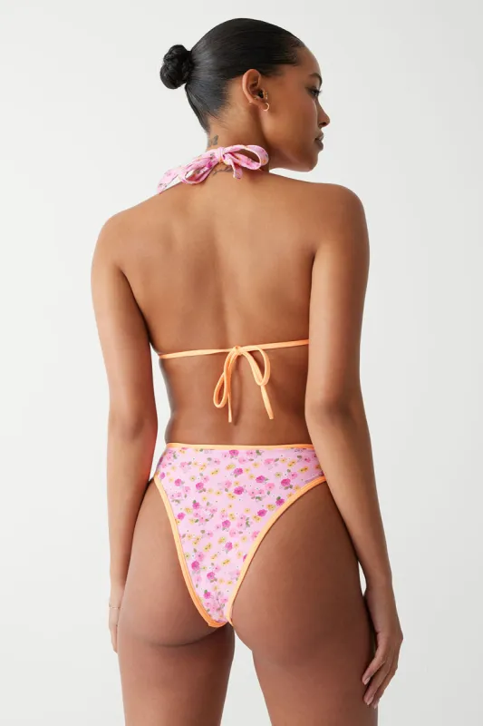 Laura High Waist Cheeky Bikini Bottom - Queen's Bath sold by Frankie's Bikinis