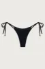 Divine Ribbed Skimpy Bikini Bottom - Black sold by Frankie's Bikinis