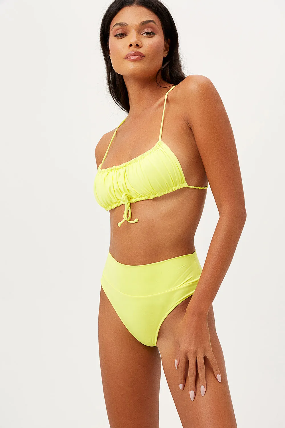 Dreamy High Waist Cheeky Bikini Bottom - Lemonade sold by Frankie's Bikinis product image thumbnail 3