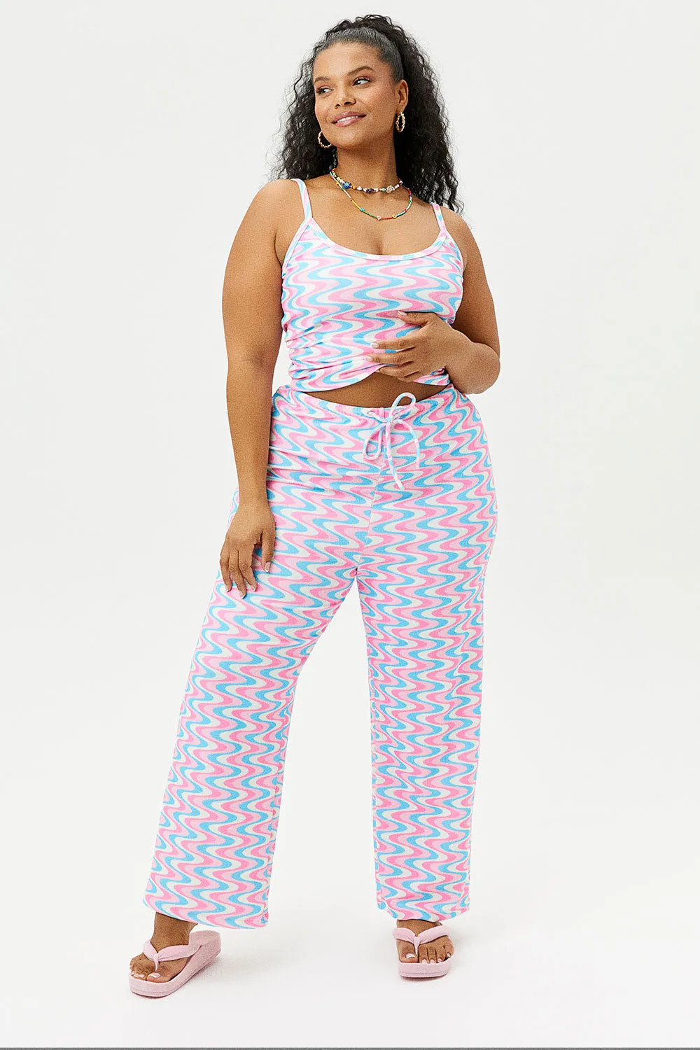 Michelle Low Rise Wide Leg Pants - Sister Swirl sold by Frankie's Bikinis product image thumbnail 3