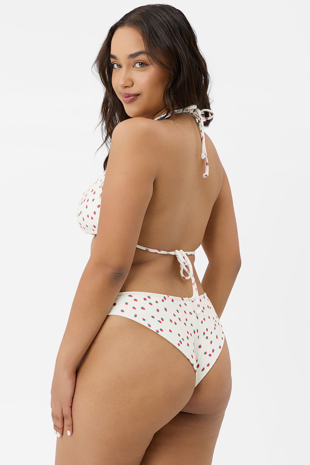 x GIGI HADID Tia Terry Triangle Bikini Top - Strawberry Cream - Extended sold by Frankie's Bikinis product image thumbnail 3