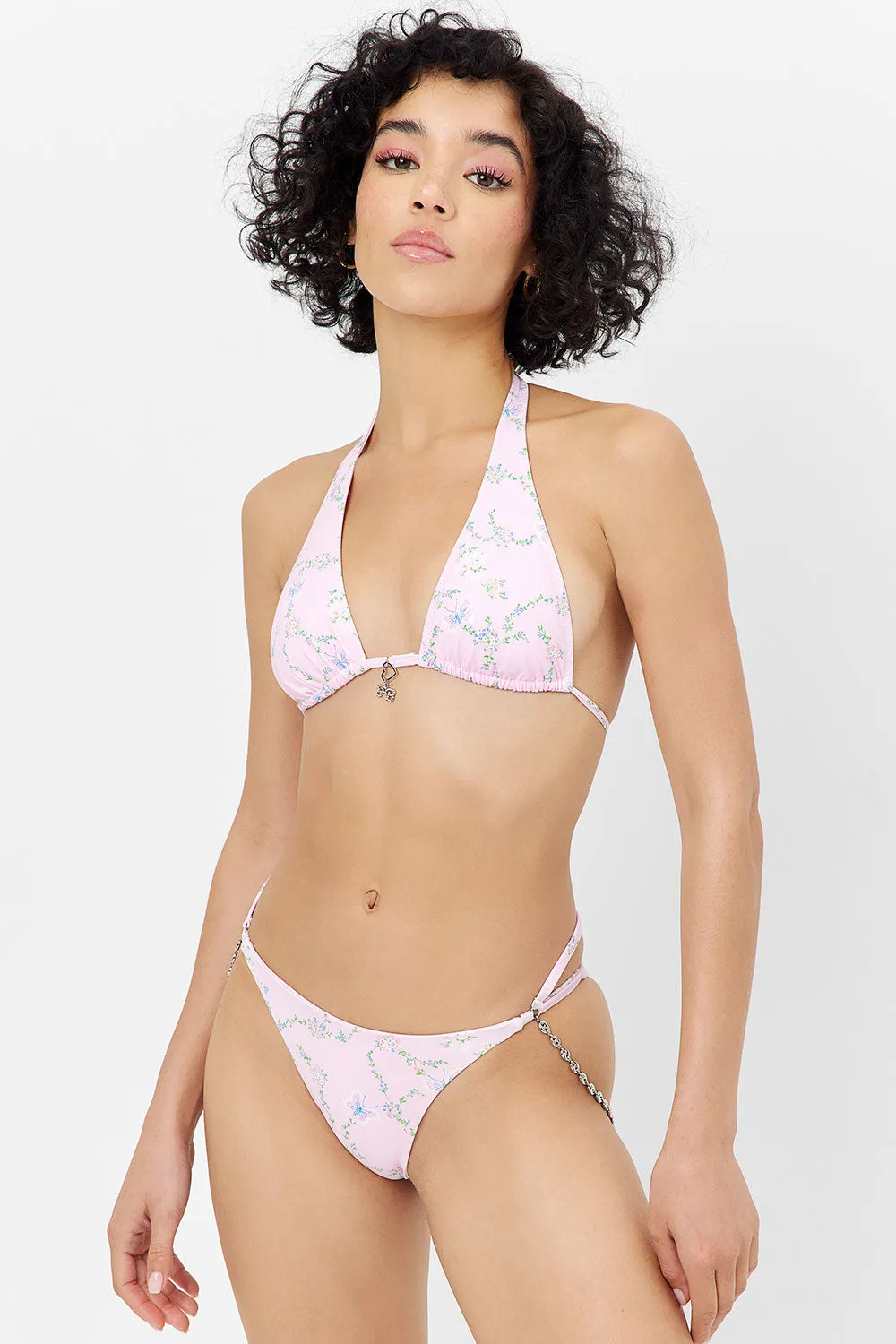 Isabella Floral Chain Bikini Bottom - Fairytale sold by Frankie's Bikinis product image thumbnail 5