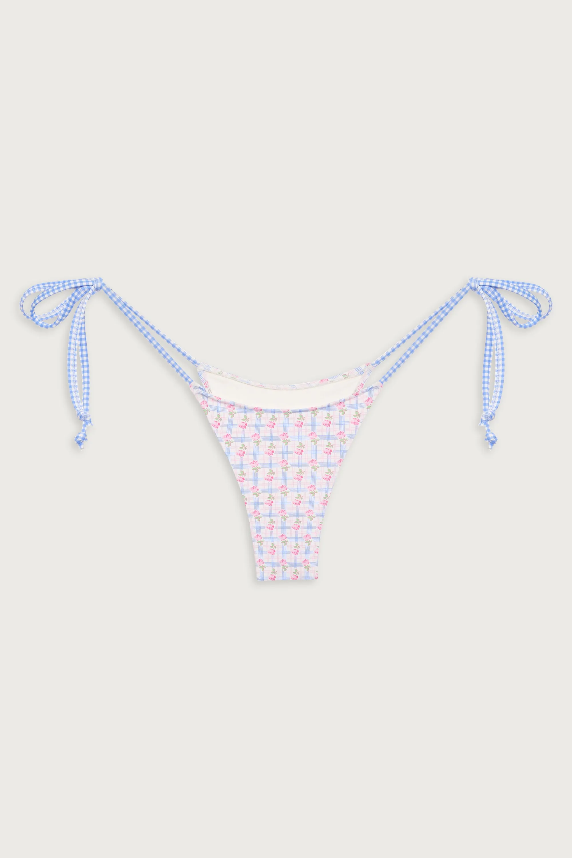 Divine Plaid Skimpy Bikini Bottom - Rose Picnic sold by Frankie's Bikinis product image thumbnail 2