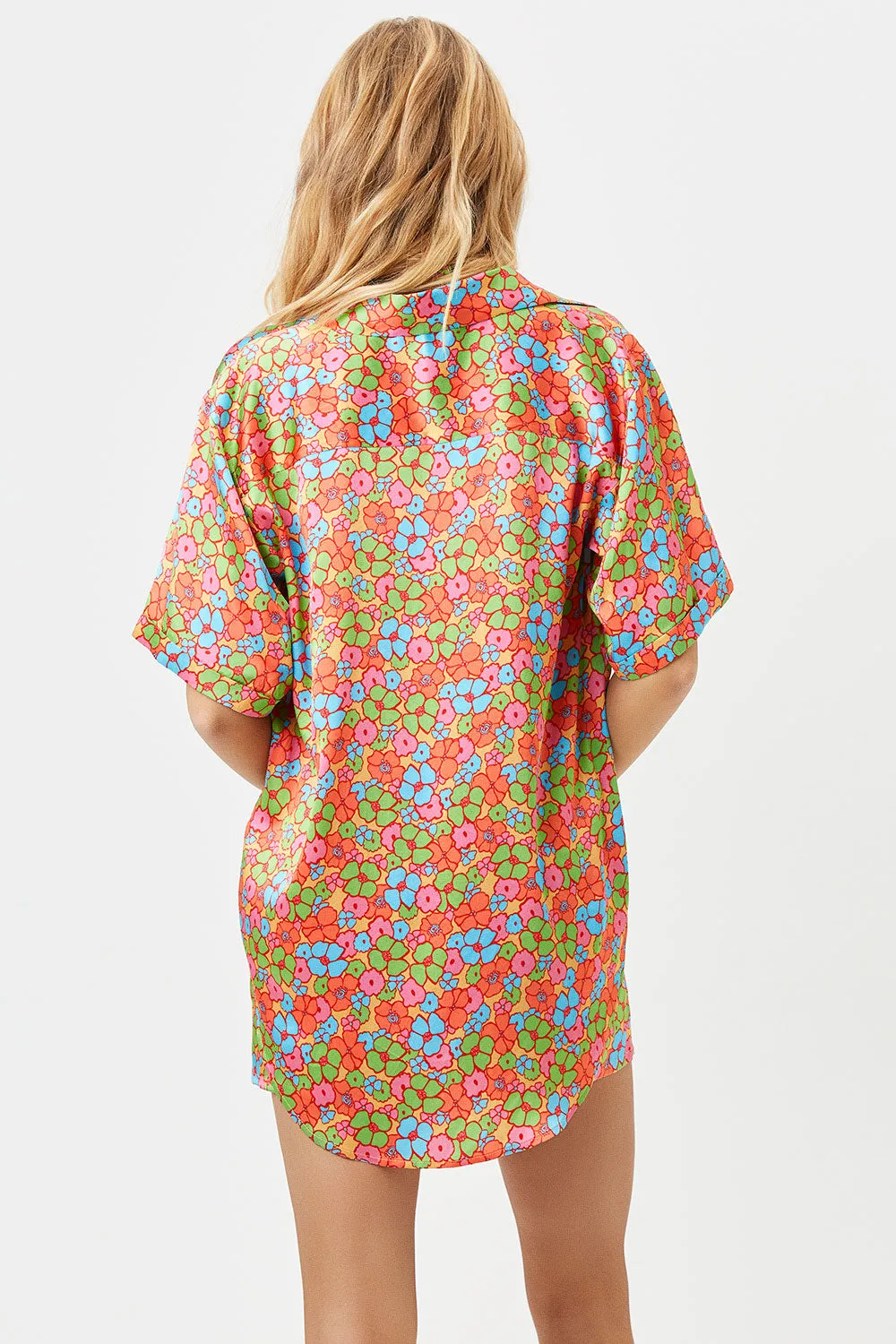 Fifi Silk Button Up Shirt - Groovy sold by Frankie's Bikinis product image thumbnail 4