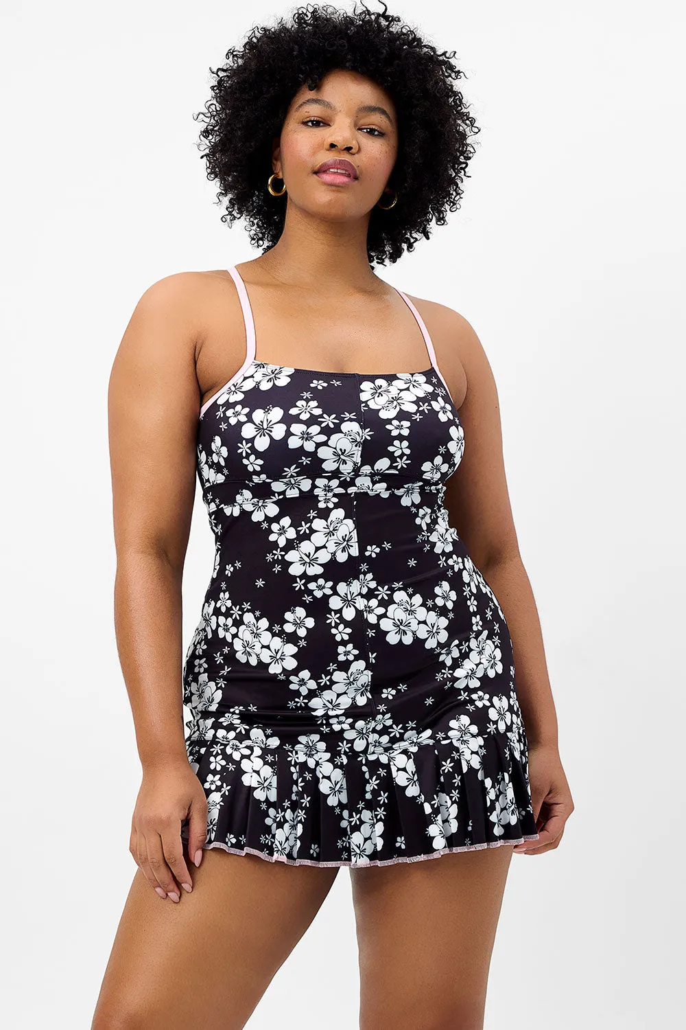 Swift Floral Tennis Dress - Plush Plumeria sold by Frankie's Bikinis product image thumbnail 2