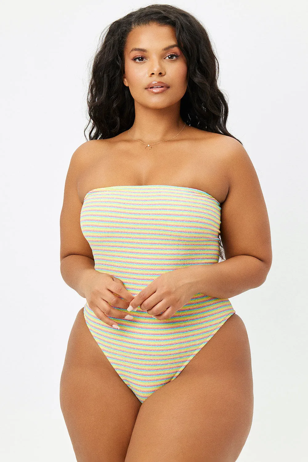Stella Terry Strapless One Piece Swimsuit - Lovers Stripe Terry sold by Frankie's Bikinis product image thumbnail 2