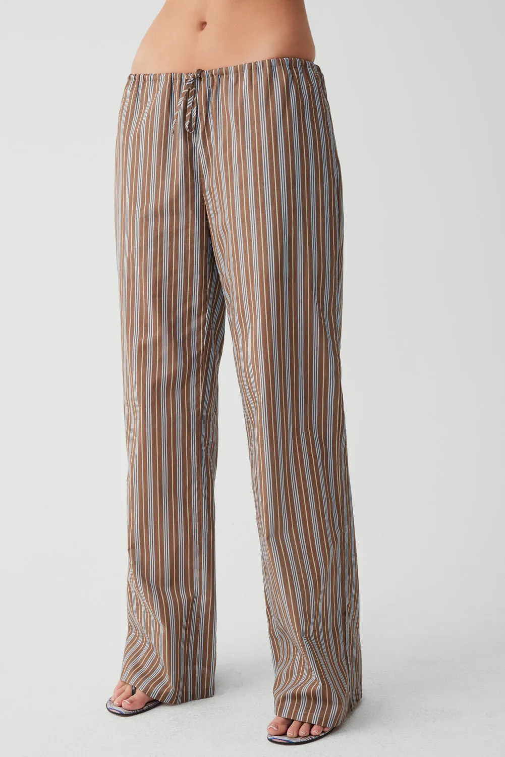 Daisy Striped Low Rise Pant - Ocean Stone sold by Frankie's Bikinis product image thumbnail 3