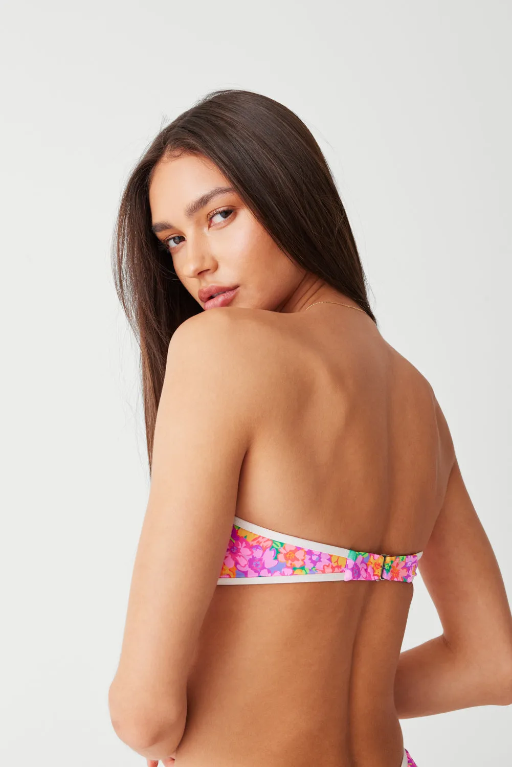 Rosabella Floral Bandeau Bikini Top - Daisy Pond sold by Frankie's Bikinis product image thumbnail 3