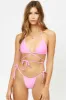 Tia Satin String Bikini Bottom - 90's Pink sold by Frankie's Bikinis