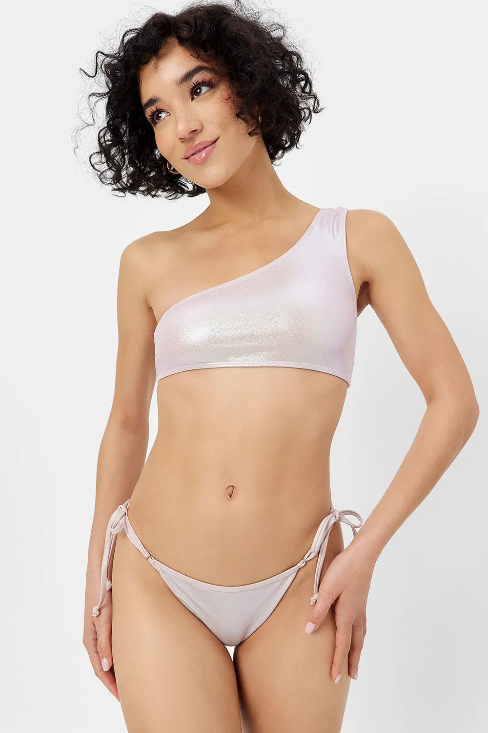 Mariah Iridescent String Bikini Bottom - Gilded Angel sold by Frankie's Bikinis product image thumbnail 3