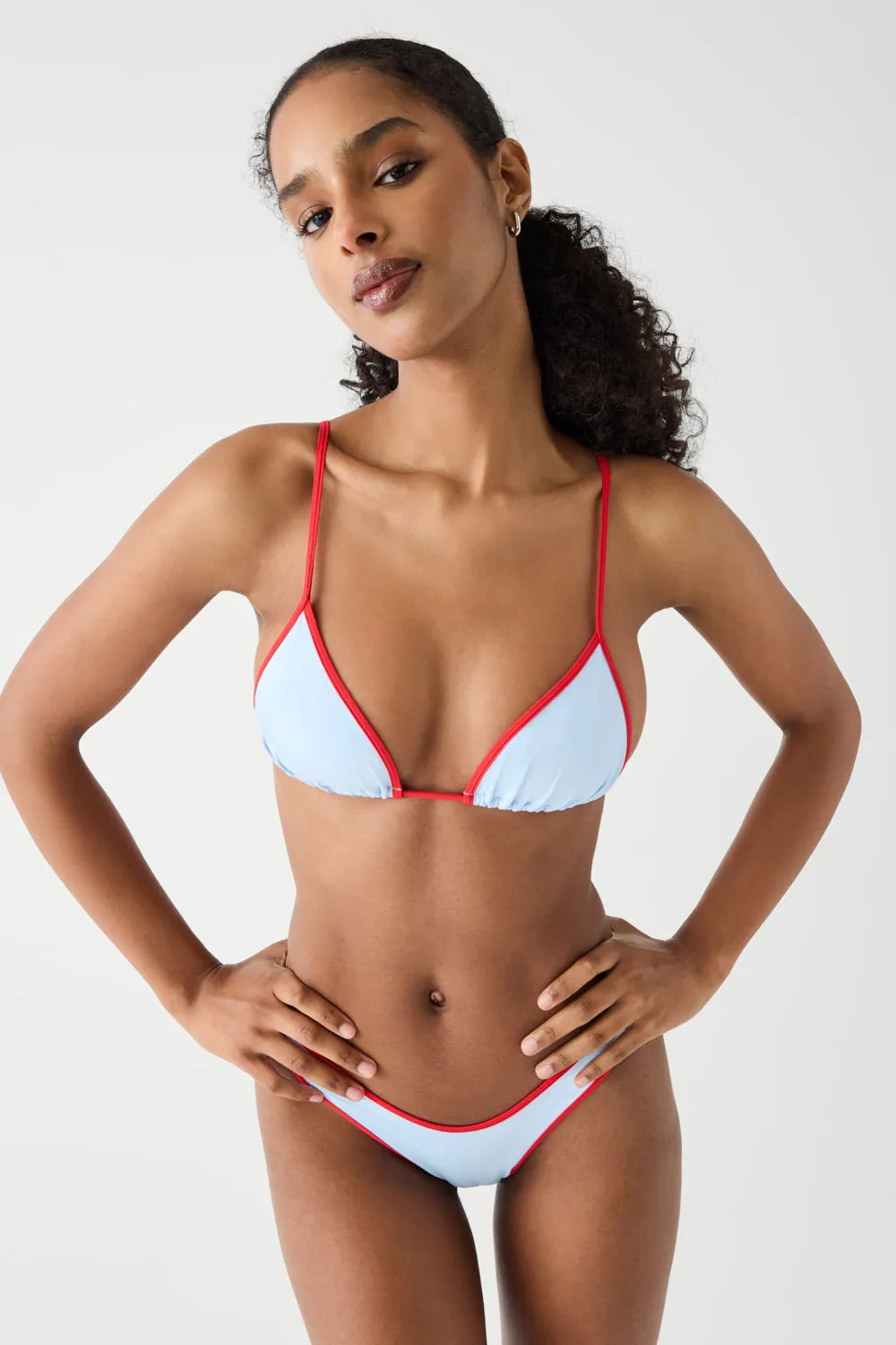 Lumia Triangle Bralette Bikini Top - Popsicle sold by Frankie's Bikinis product image thumbnail 4
