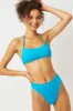 Bea High Waist Skimpy Bikini Bottom - Ocean sold by Frankie's Bikinis