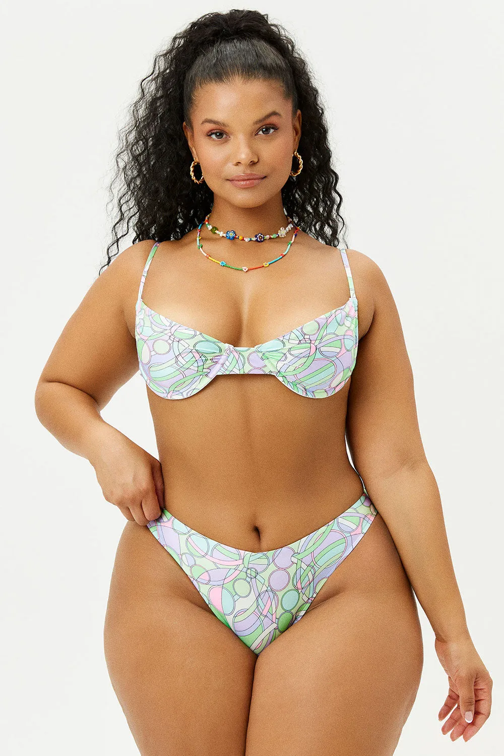 Enzo Cheeky Bikini Bottom - Vortex sold by Frankie's Bikinis product image thumbnail 3