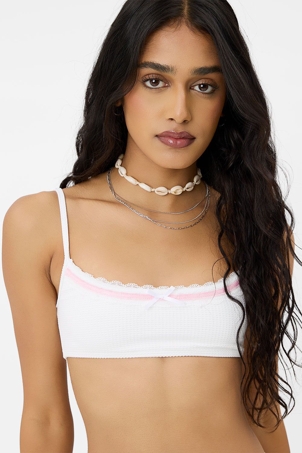 x GIGI HADID Dallas Waffle Bralette Bikini Top - Dandelion sold by Frankie's Bikinis