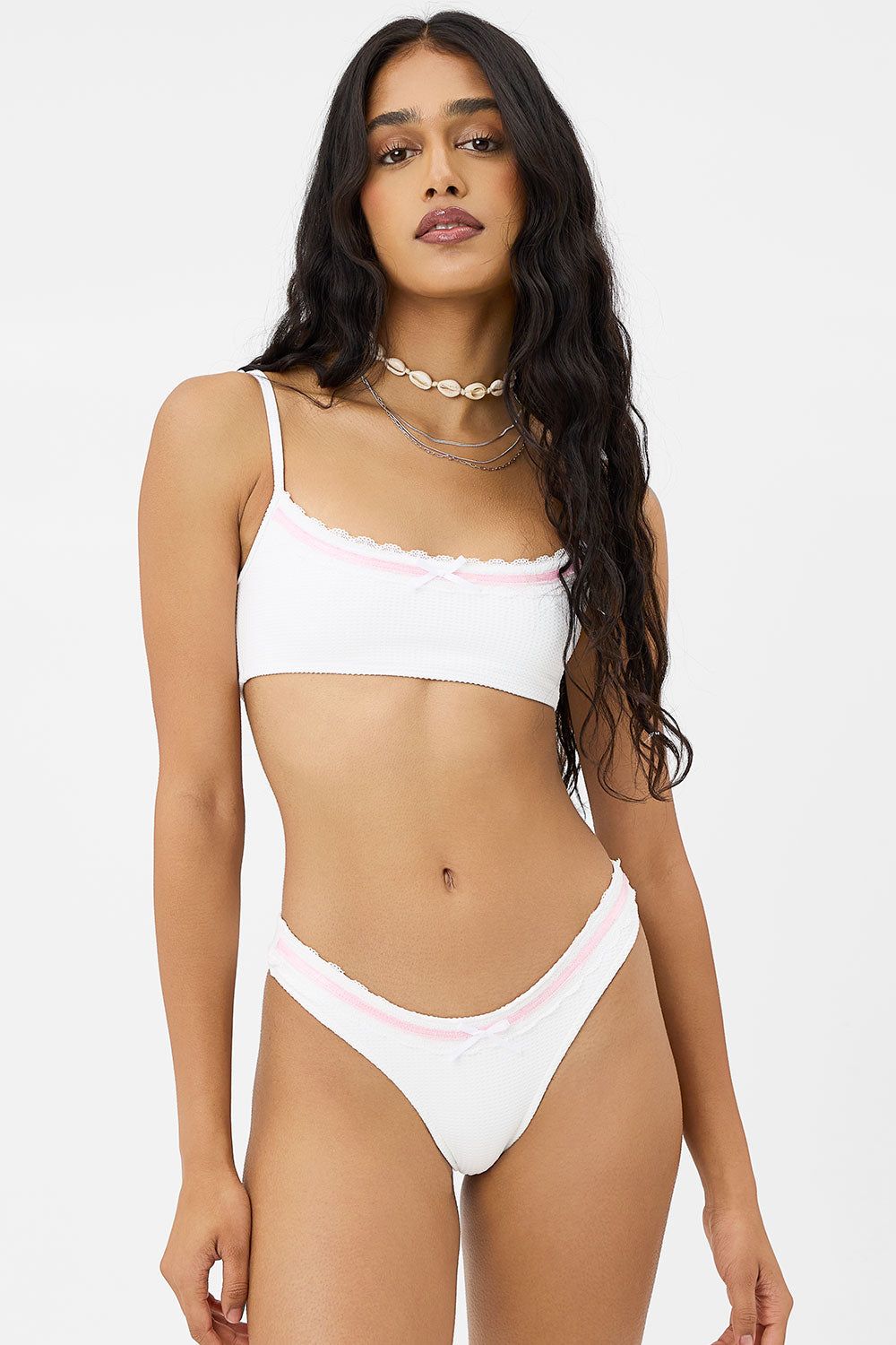 x GIGI HADID Dallas Waffle Bralette Bikini Top - Dandelion sold by Frankie's Bikinis product image thumbnail 5