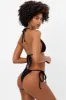 Tia Terry String Bikini Bottom - Black sold by Frankie's Bikinis