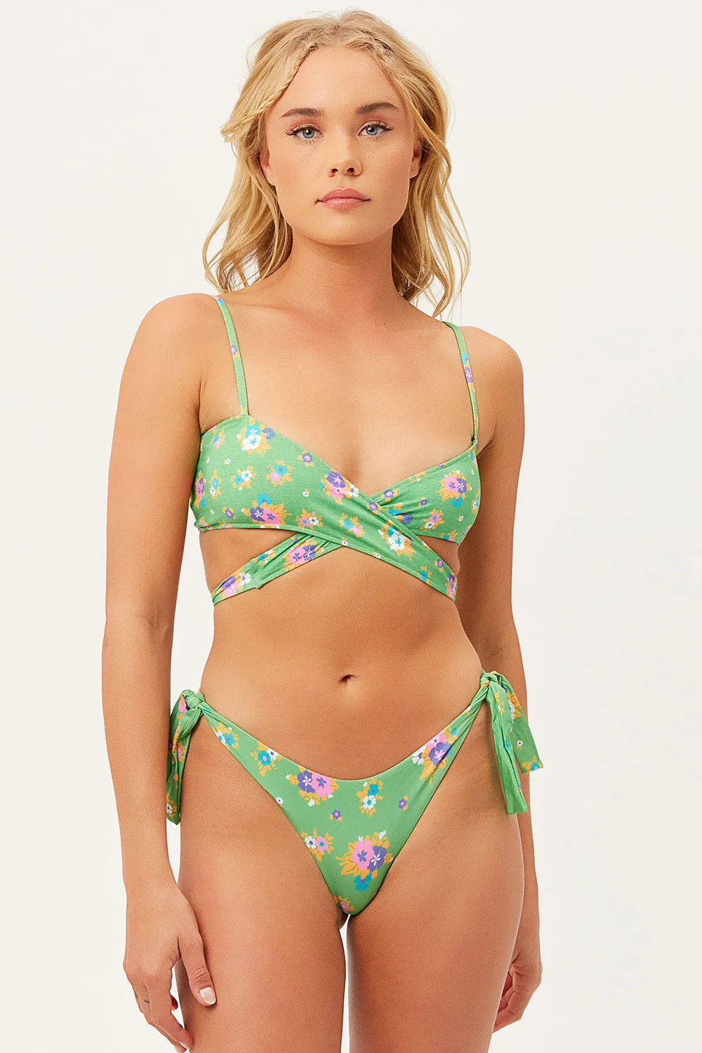 Falcon Wrap Bikini Top - Meadow sold by Frankie's Bikinis product image thumbnail 2