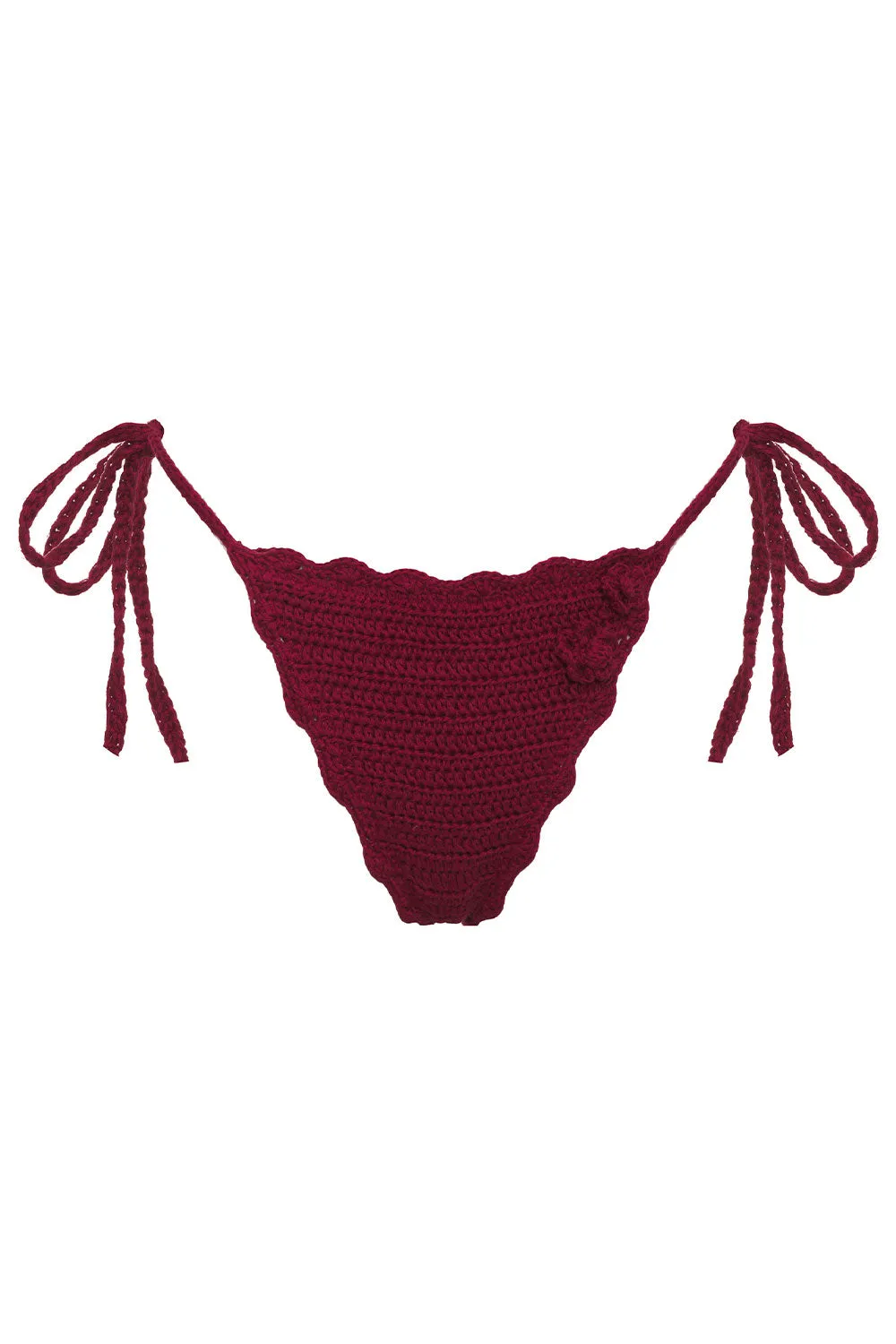 Mackenzie String Crochet Bikini Bottom - Ruby sold by Frankie's Bikinis product image thumbnail 5