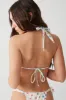 Kealy Triangle Halter Bikini Top - Water Blossom sold by Frankie's Bikinis