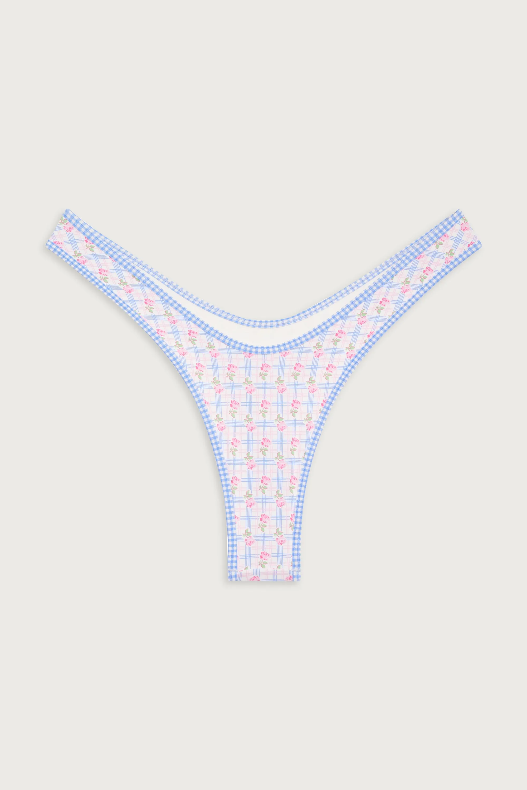 Full Moon Plaid Micro Bikini Bottom - Rose Picnic sold by Frankie's Bikinis product image thumbnail 2