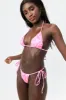 Tia String Satin Bikini Bottom - Candyland sold by Frankie's Bikinis