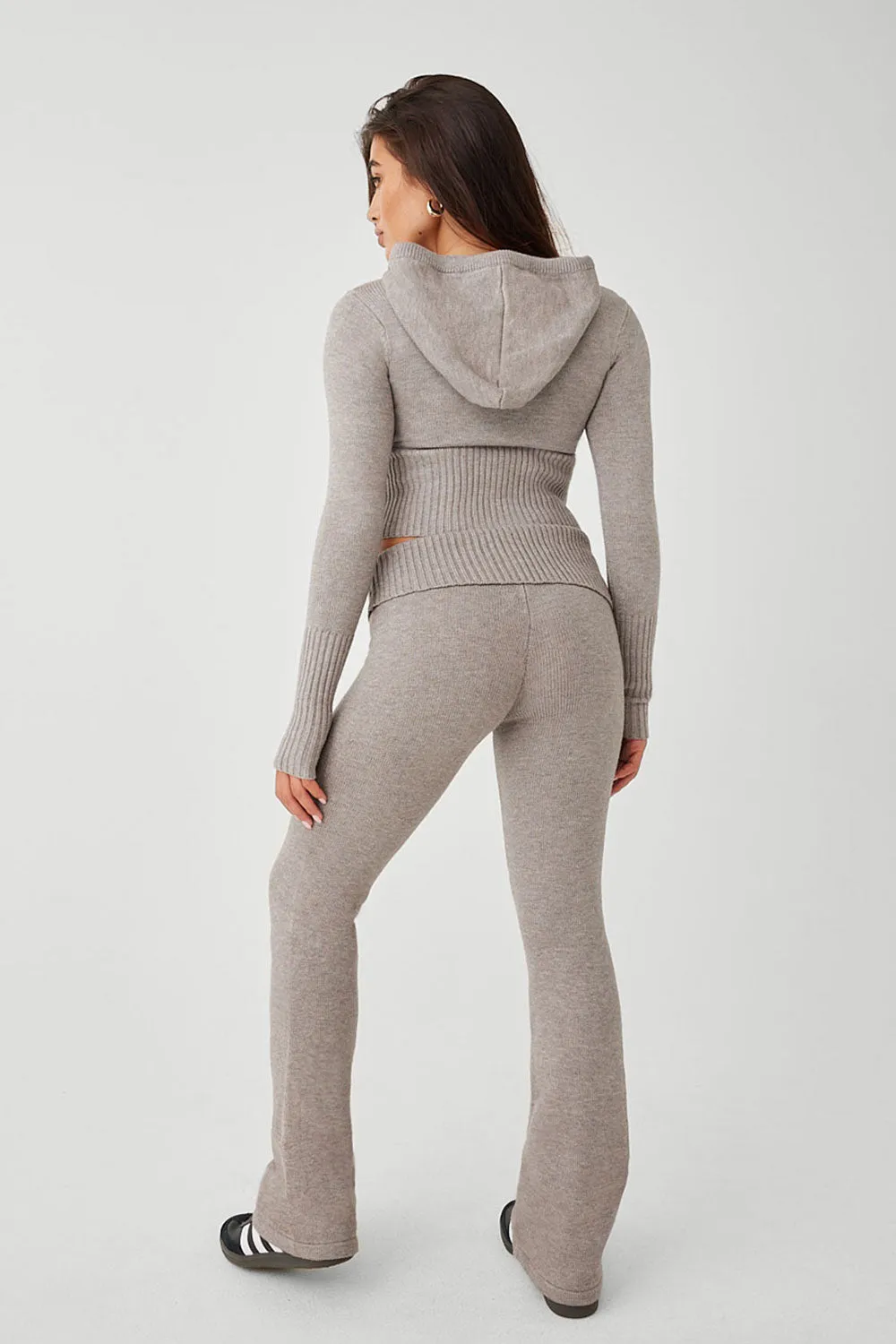 Fleur Cloud Knit Low Rise Pant - Heather Grey sold by Frankie's Bikinis