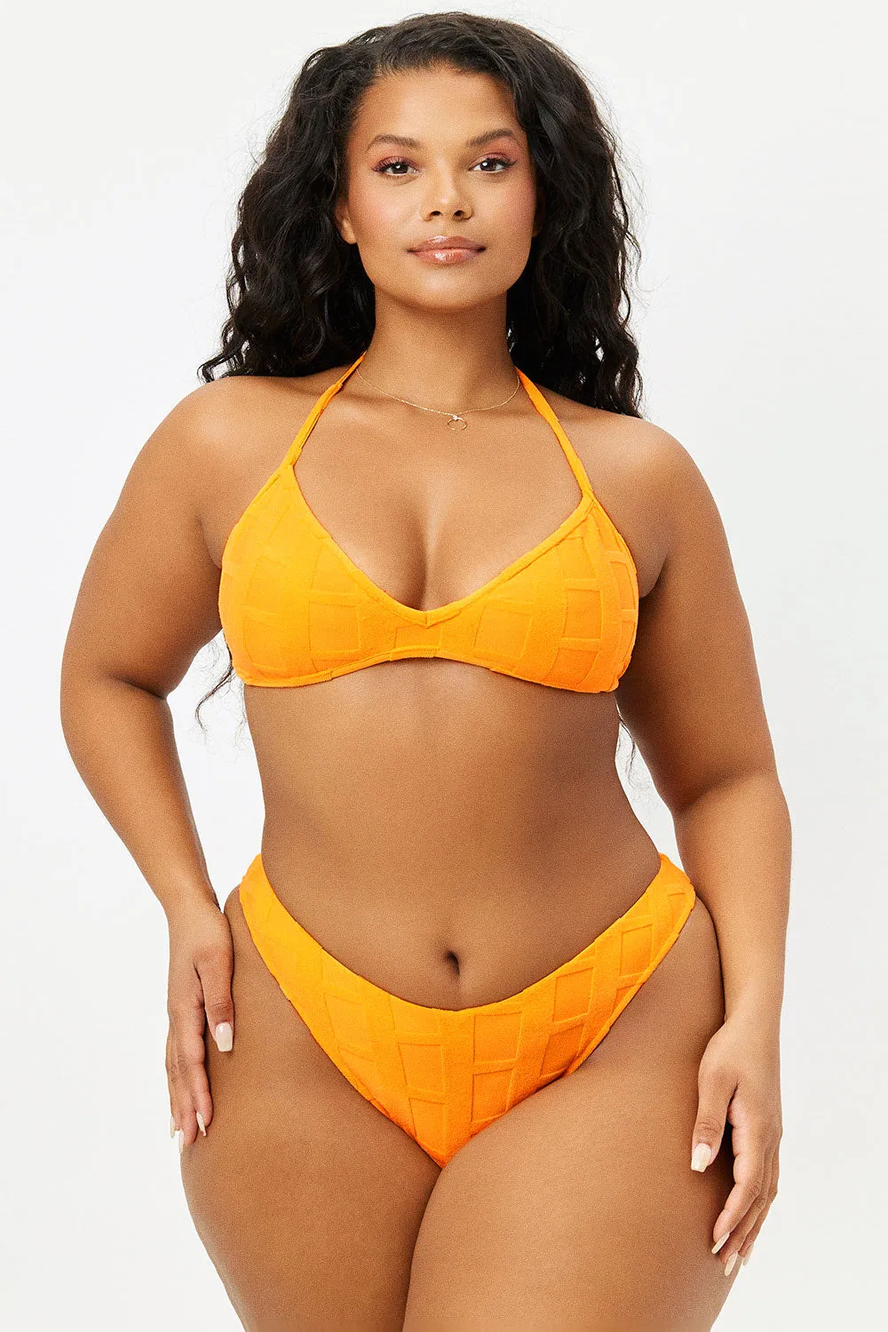 Boardwalk Terry String Bikini Top - Checkmate sold by Frankie's Bikinis product image thumbnail 3