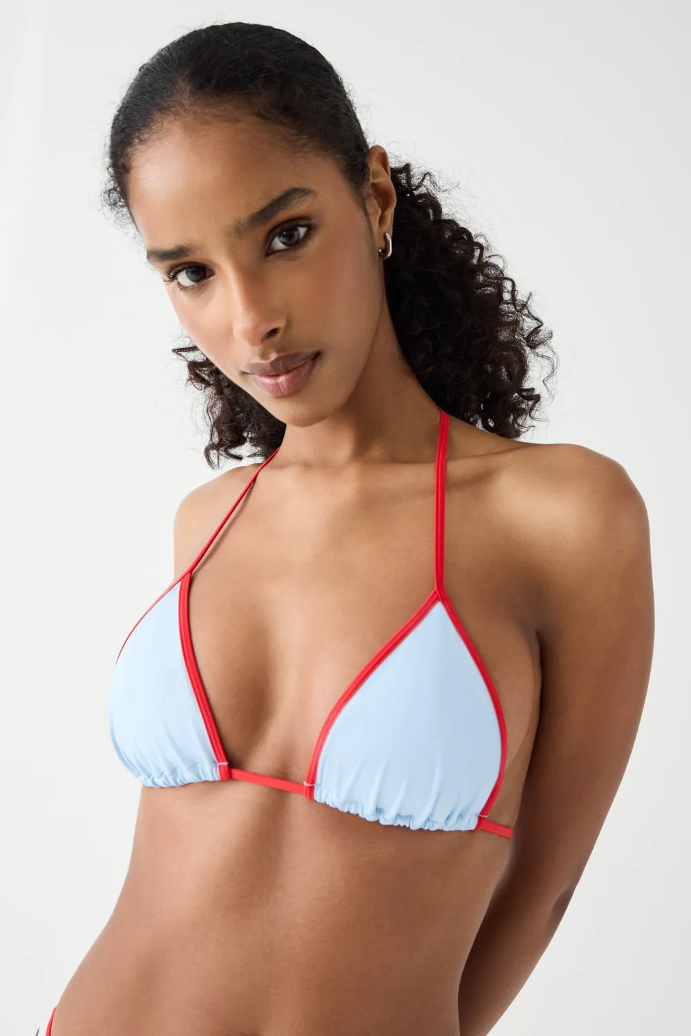 Nick Triangle Halter Bikini Top - Popsicle sold by Frankie's Bikinis