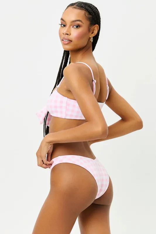 Enzo Cheeky Bikini Bottom - Pink Picnic sold by Frankie's Bikinis