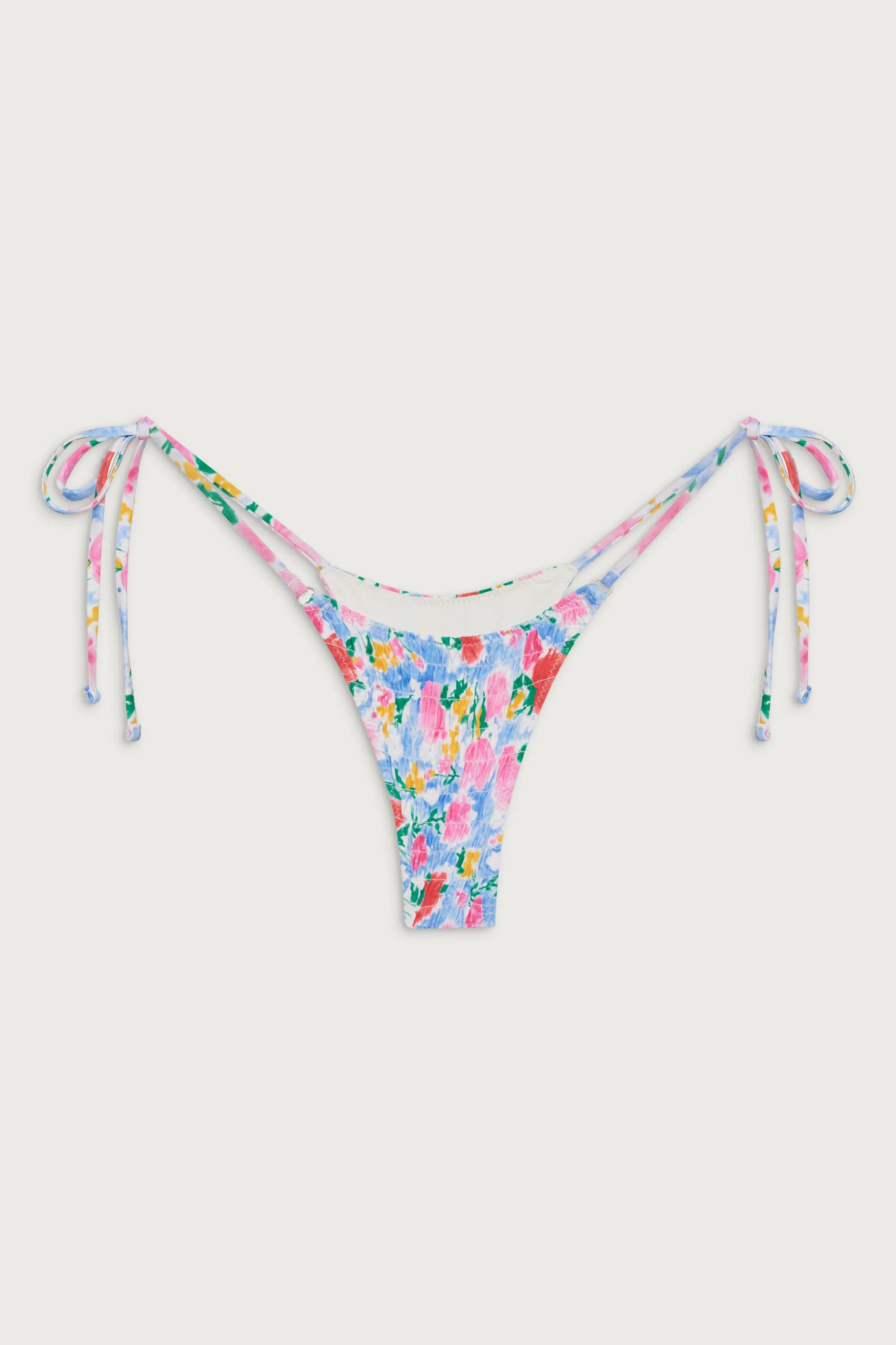 Divine Tie Side Skimpy Bikini Bottom - Painted Petals sold by Frankie's Bikinis product image thumbnail 3