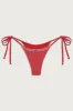Divine Tie Side Skimpy Bikini Bottom - Scarlet Dot sold by Frankie's Bikinis