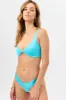 Dexter Shine Thong Bikini Bottom - Aquamarine sold by Frankie's Bikinis