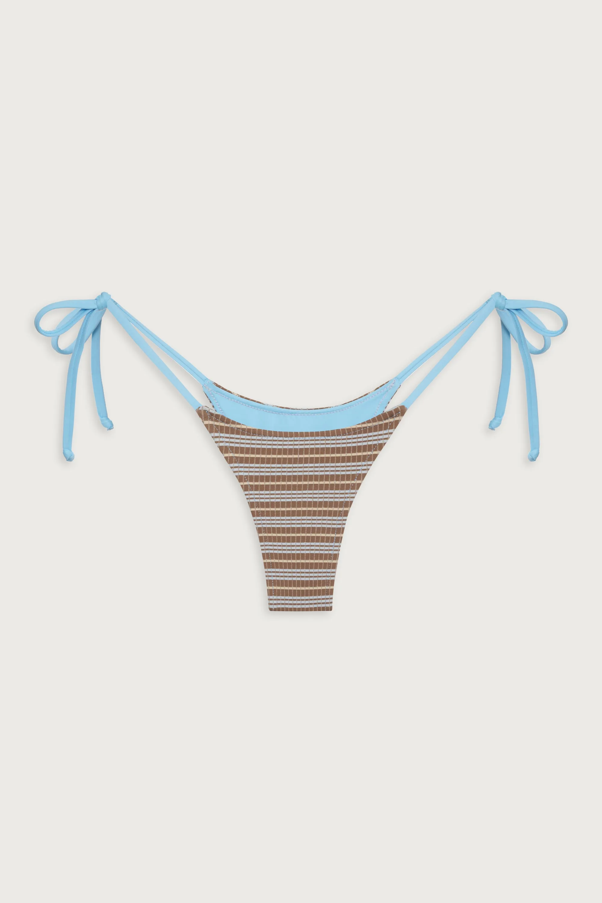 Divine Striped Skimpy Bikini Bottom - Ocean Stone sold by Frankie's Bikinis product image thumbnail 2