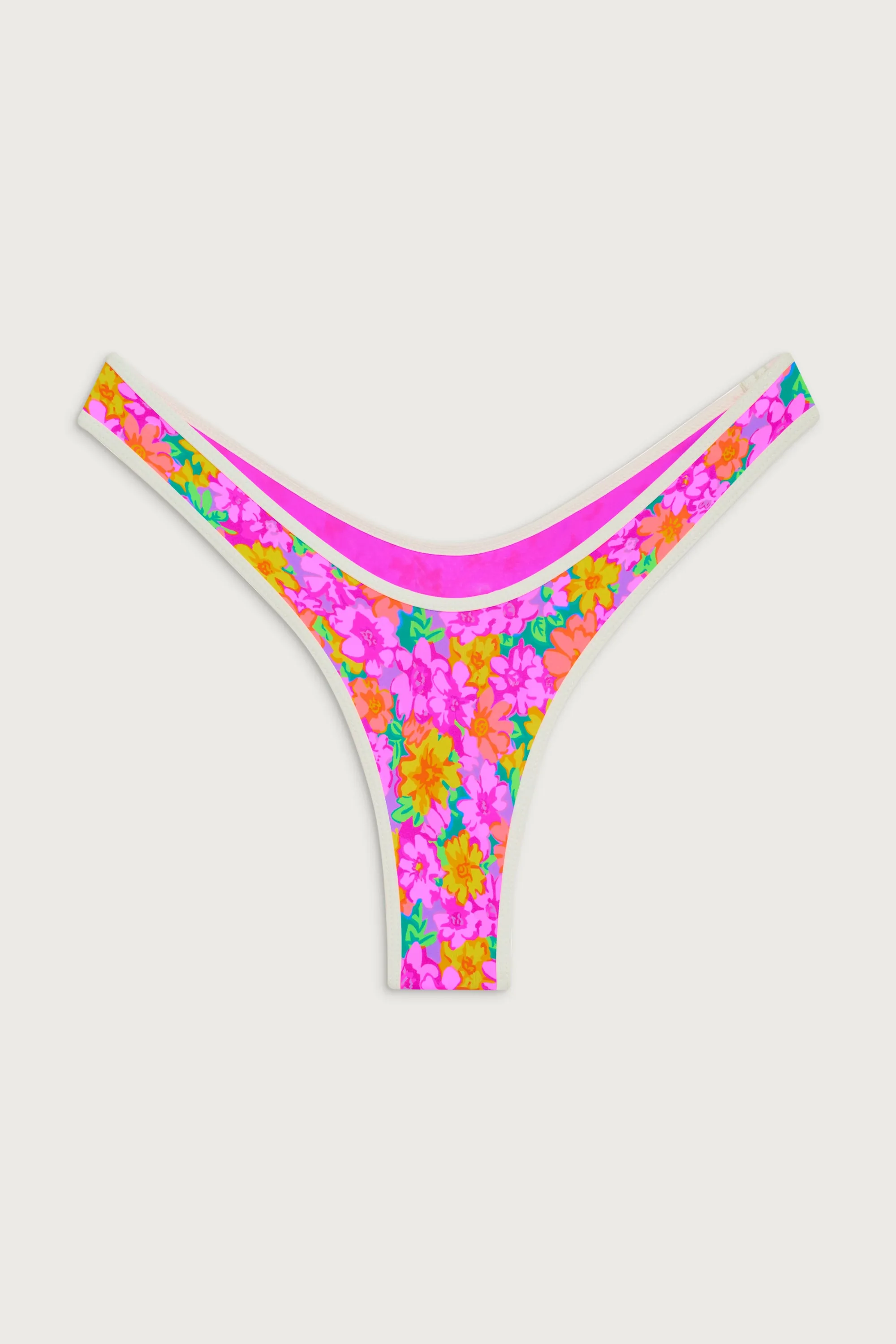 Full Moon Floral Micro Bikini Bottom - Daisy Pond sold by Frankie's Bikinis product image thumbnail 2
