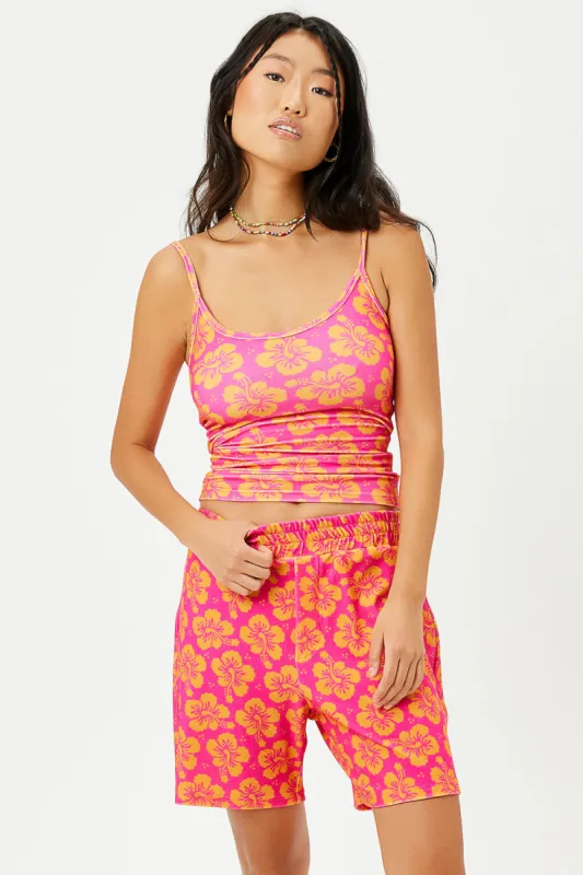 Courtney Terry Scoop Tank - Hibiscus Honey sold by Frankie's Bikinis