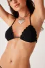 Chloe Triangle Crochet Bikini Top - Black sold by Frankie's Bikinis