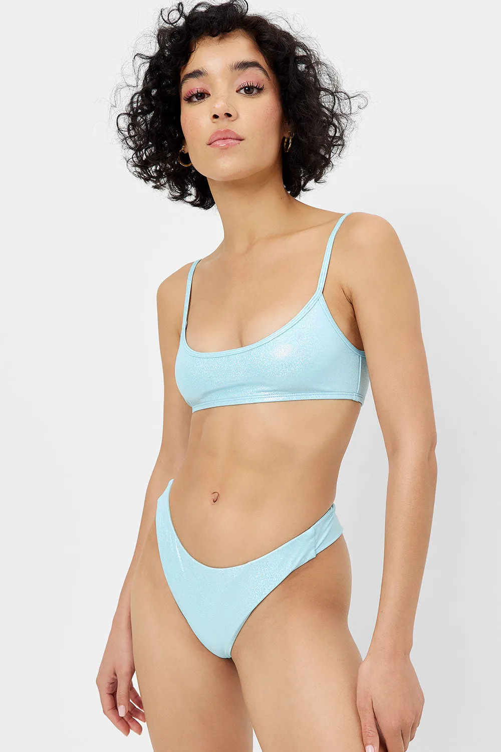 Dawson Iridescent Cheeky Bikini Bottom - Cloud Chaser sold by Frankie's Bikinis product image thumbnail 2