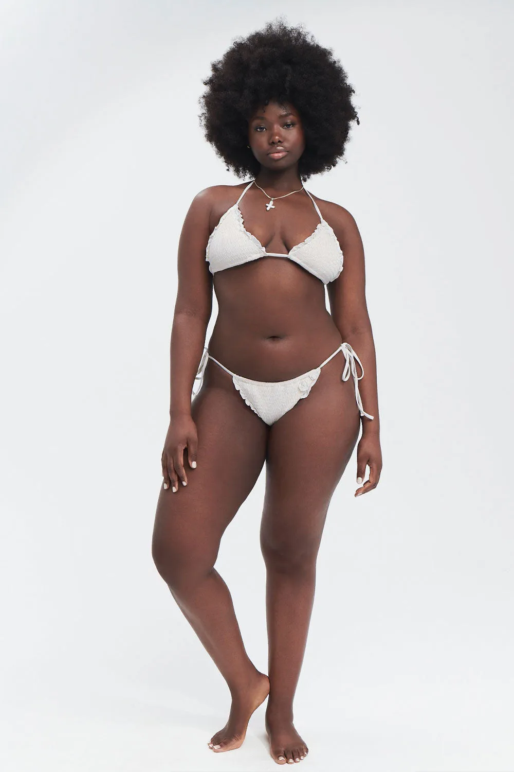 Tiana Ruffle String Bikini Bottom - Sunrose sold by Frankie's Bikinis product image thumbnail 5