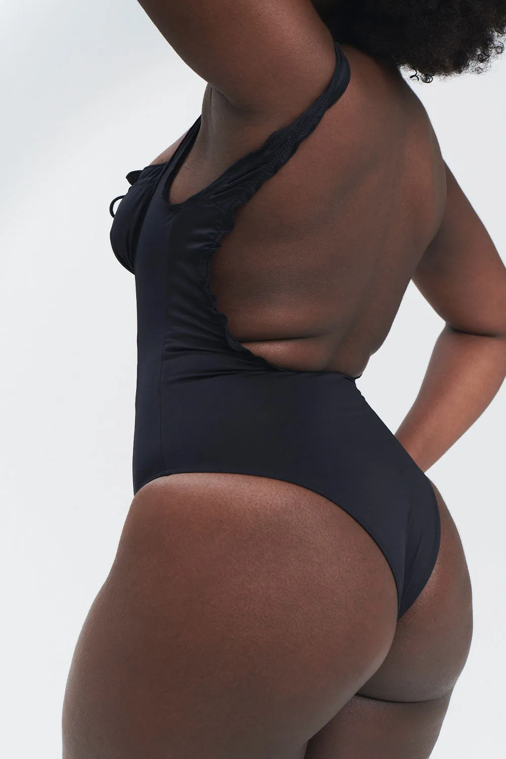 Fawn Ruffle One Piece Swimsuit - Black sold by Frankie's Bikinis product image thumbnail 5
