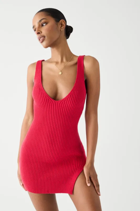 Lady Cloud Knit Mini Dress - Burning Love sold by Frankie's Bikinis